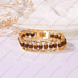 5 Mukhi Rudraksha bracelet with natural beads