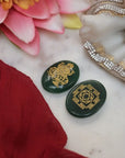 Lakshmi Ji and Shri Yantra Jade Coin - WorldOfOorja