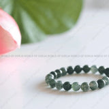 Moss agate bracelet - WorldOfOorja