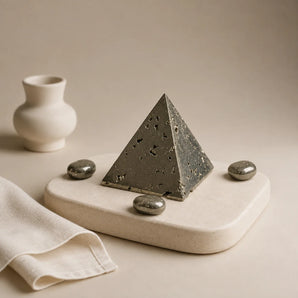 Pyrite Pyramid (Peru Origin) – Wealth & Confidence