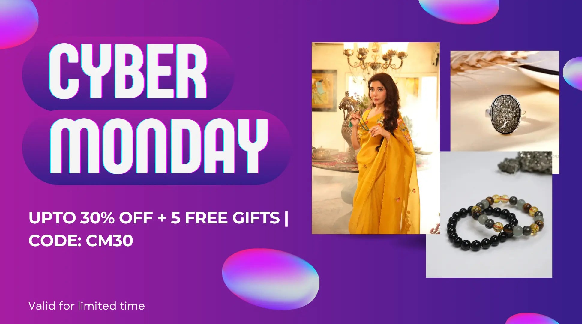 Cyber monday sale for crystal products