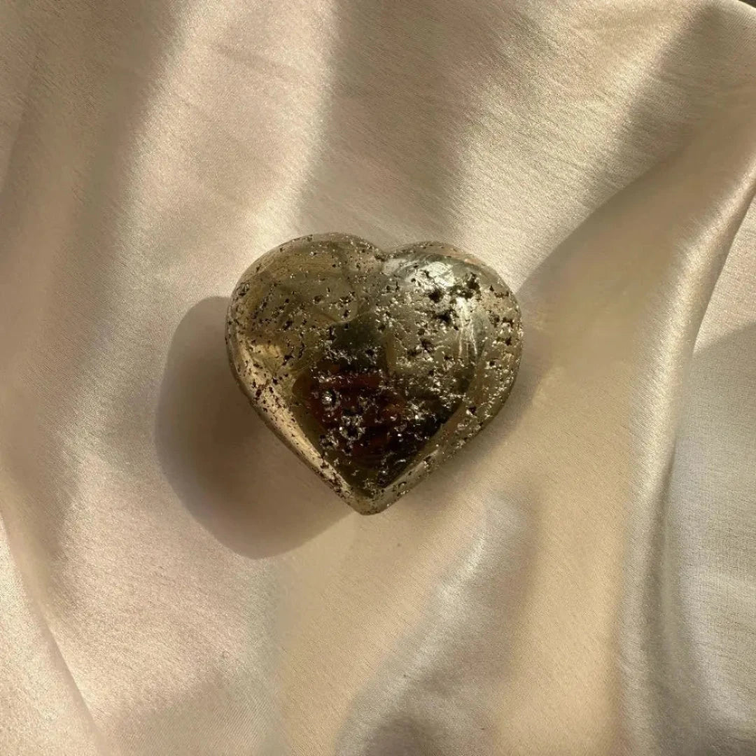 Pyrite Heart - Peru Origin - WorldOfOorja