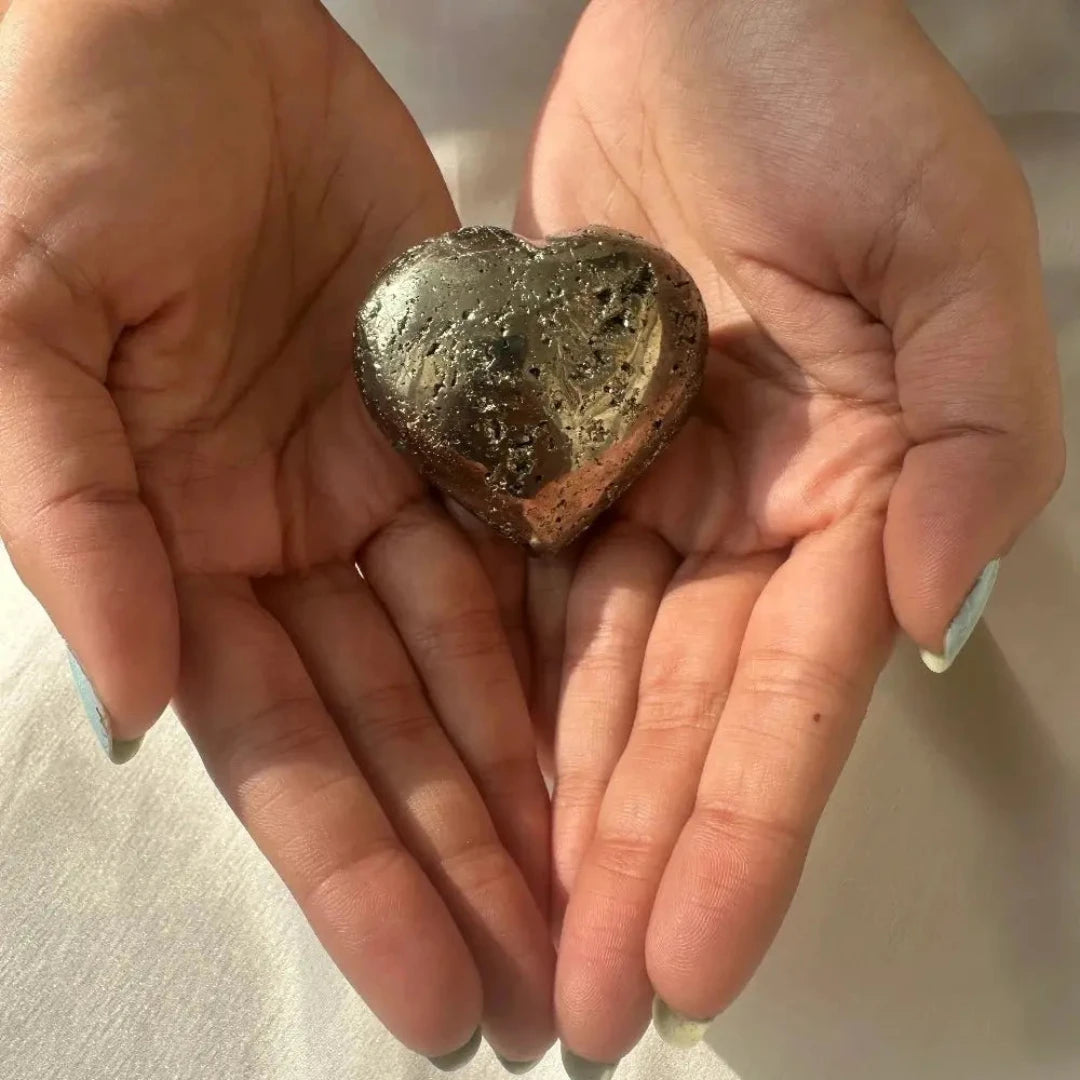 Pyrite Heart - Peru Origin - WorldOfOorja