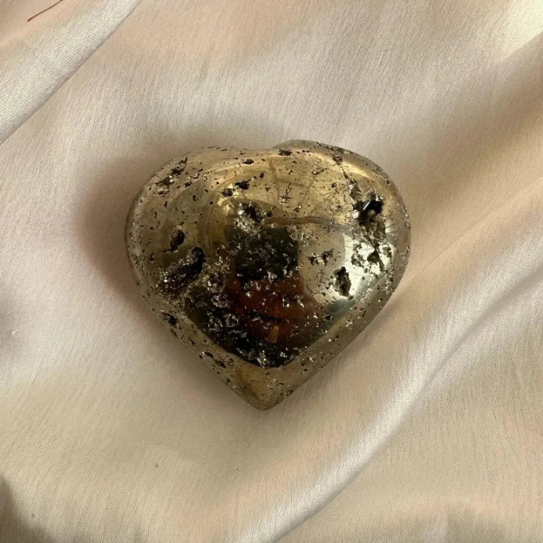 Pyrite Heart - Peru Origin - WorldOfOorja