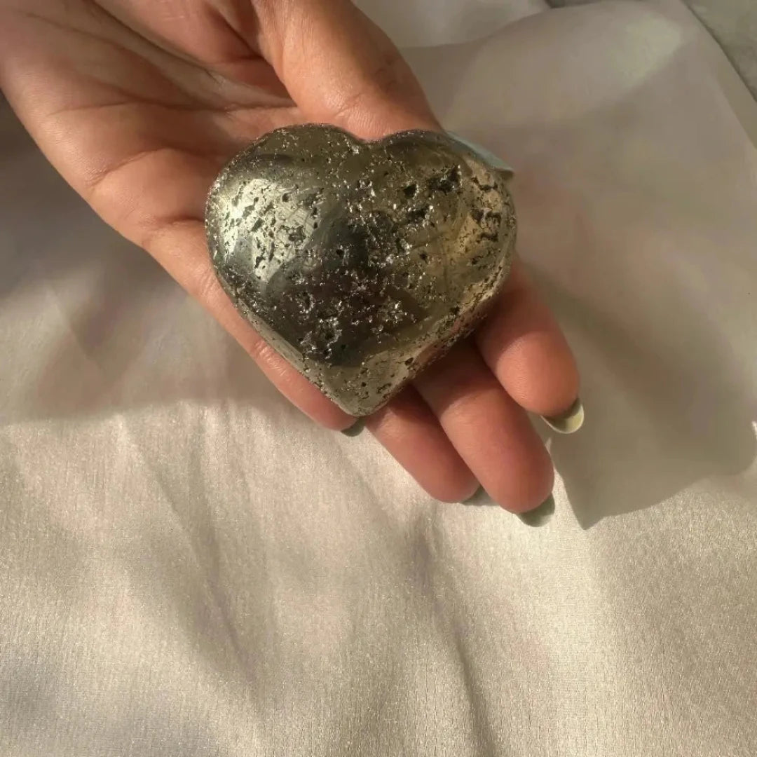 Pyrite Heart - Peru Origin - WorldOfOorja