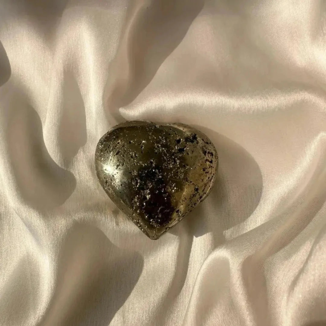 Pyrite Heart - Peru Origin - WorldOfOorja