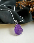 Raw Amethyst Pendant - WorldOfOorja