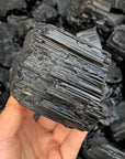 Raw Black Tourmaline Cluster - WorldOfOorja