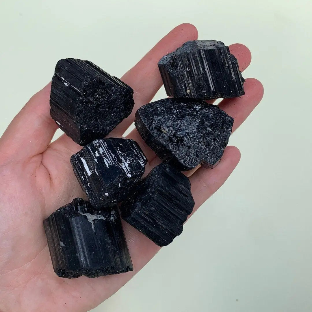 Raw Black Tourmaline Cluster - WorldOfOorja