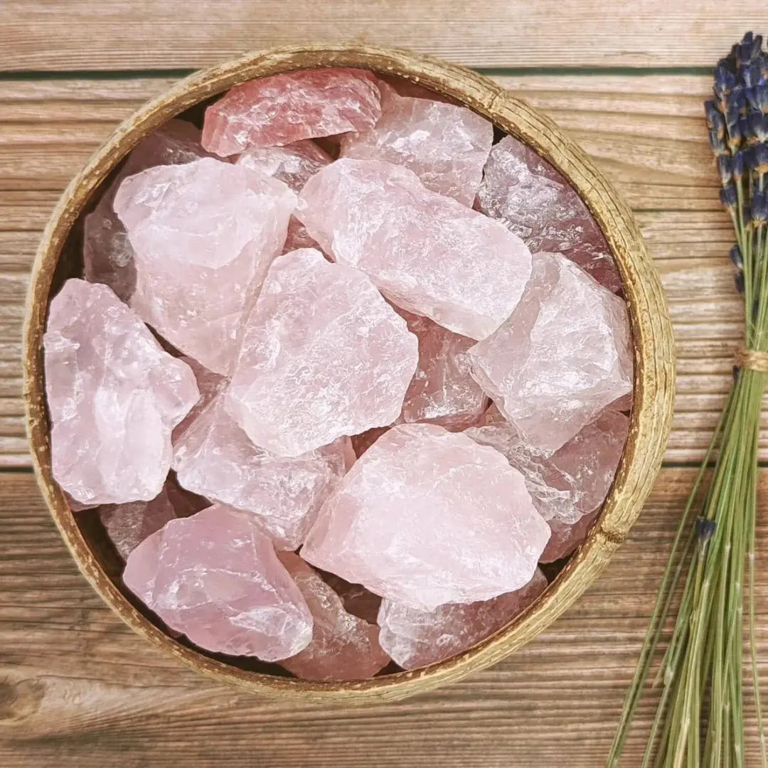 Raw Rose Quartz Cluster - WorldOfOorja