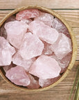 Raw Rose Quartz Cluster - WorldOfOorja