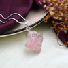 Raw Rose Quartz Pendant