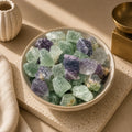 Raw Multi-Fluorite Cluster – Focus & Mental Clarity – World of Oorja