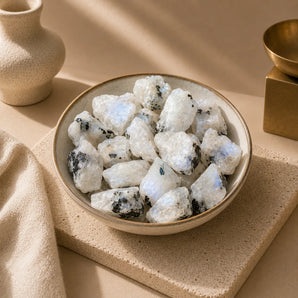 Raw Moonstone Cluster – New Beginnings & Calm