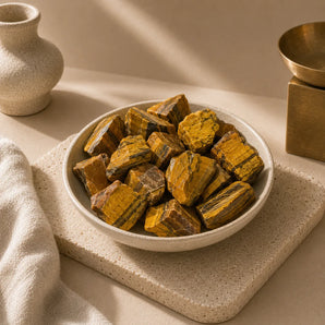 Raw Tiger Eye Cluster – Confidence & Focus