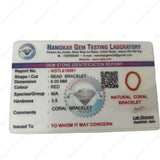 Red Coral Bracelet (Moonga) Protection, Stability, Abundance, Peace