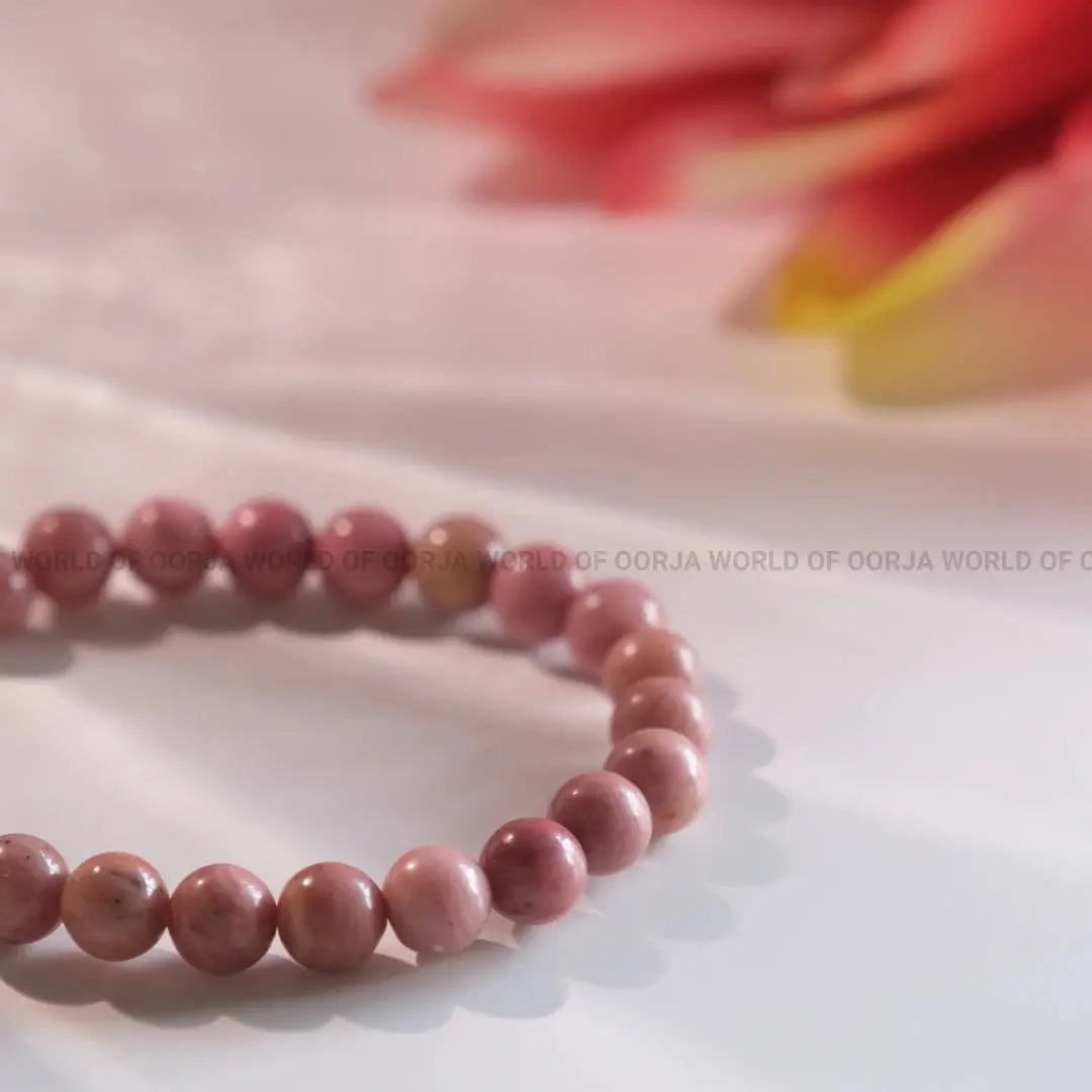 Rhodochrosite Bracelet - WorldOfOorja