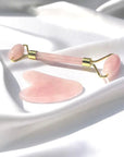 Rose Quartz Roller & Gua Sha Combo - WorldOfOorja