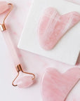 Rose Quartz Roller & Gua Sha Combo - WorldOfOorja