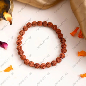 Rudraksha bracelet handcrafted by World of Oorja