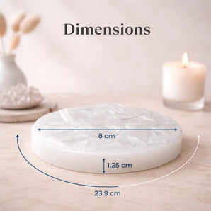 Raw Moroccan Selenite Plate