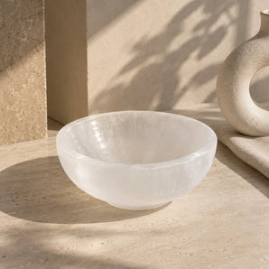 Selenite Bowl – Crystal Cleansing & Charging Bowl