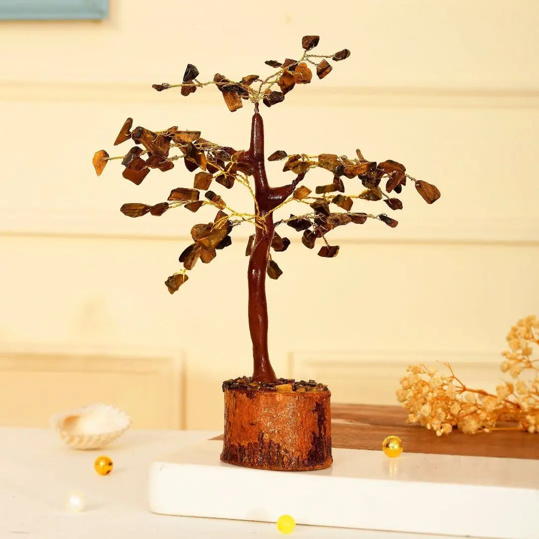 Tiger eye gemstone tree - WorldOfOorja