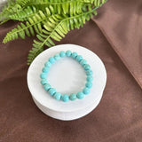 Handcrafted turquoise gemstone bracelet with vibrant blue beads
