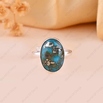 Turquoise (Firoza) Ring - WorldOfOorja