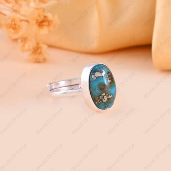 Turquoise (Firoza) Ring - WorldOfOorja