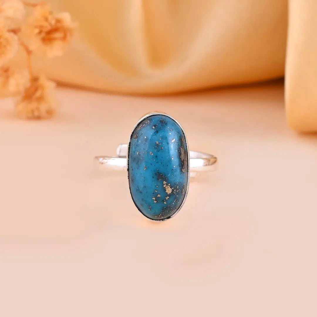 Turquoise (Firoza) Ring - WorldOfOorja