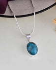 Turquoise (Firoza) pendant - WorldOfOorja