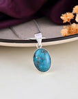 Turquoise (Firoza) pendant - WorldOfOorja