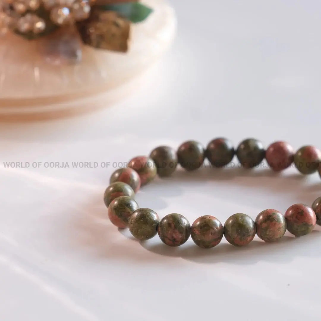 Unakite bracelet - WorldOfOorja