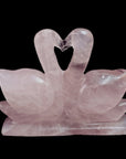 Rose Quartz Swan- Love Pair