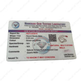 Lab tested Natural 5 face Rudraksha and clear Quartz mala