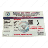 Certified Tourmaline cubes with Evil Eye charm – Crystal protection decor for home