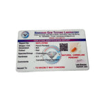 lab testing certificate of authenticity for carnelian pencil pendant