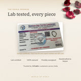 Bloodstone Bracelet lab certificate with QR code – The Oorja promise