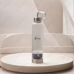 Amethyst Crystal Infused Water Bottle - WorldOfOorja