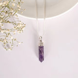 Amethyst Pencil Pendant - WorldOfOorja