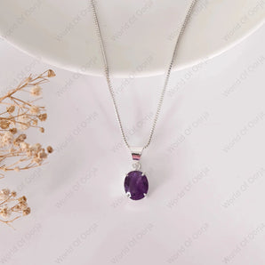 Amethyst Pendant - WorldOfOorja