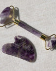 Amethyst Roller & Gua Sha Combo - WorldOfOorja