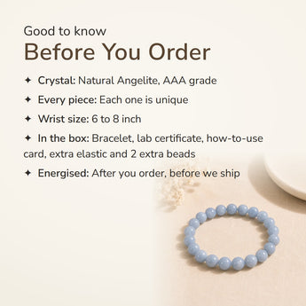 Angelite Bracelet – good to know before you order