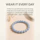 How to wear your Angelite Bracelet