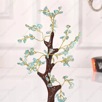 Aquamarine Crystal Tree - WorldOfOorja
