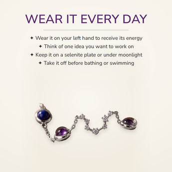 How to wear your Aquarius Constellation Bracelet