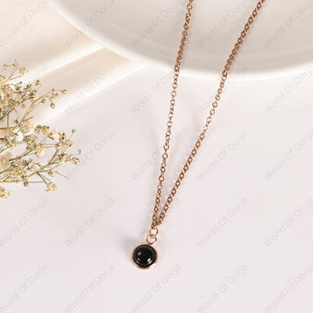 Black Obsidian Pendant - WorldOfOorja