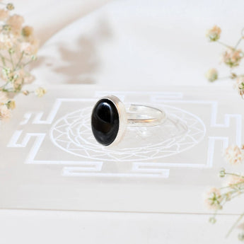Black Obsidian Ring - WorldOfOorja
