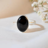Black Obsidian Ring - WorldOfOorja